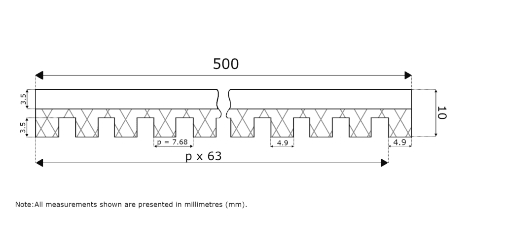 Anti-Vibration Mat Diagram