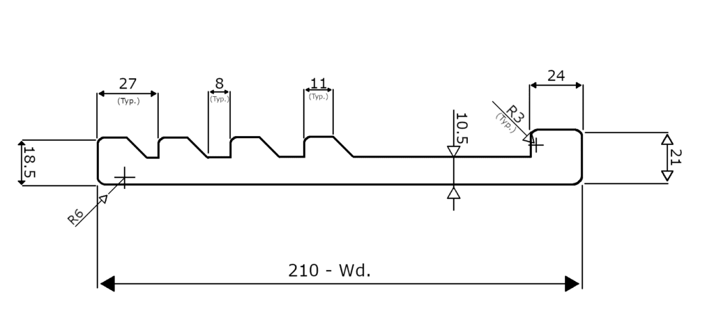 Sureseal Skirt Rubber Diagram