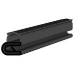 Black EPDM Door Profile