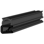 Black EPDM Door Profile