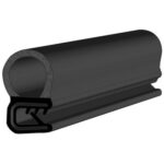 Black EPDM Door Profile