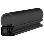 Black EPDM Door Profile