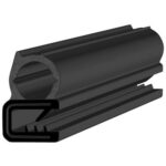 Black EPDM Door Profile