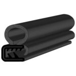 Black EPDM Door Profile