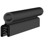 Black EPDM Boot Seal Profile