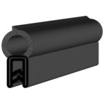 Black EPDM Boot Seal Profile