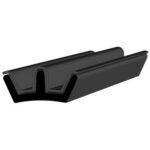 Black EPDM Glass Run Channel Profile