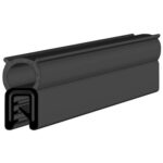 Black EPDM Boot Seal Profile
