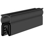 Black NBR Boot Seal Profile 405