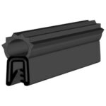 Black EPDM Boot Seal Profile