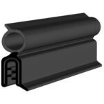 Black EPDM Boot Seal Profile