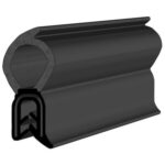 Black EPDM Boot Seal Profile