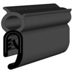 Black EPDM Boot Seal Profile