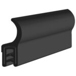 Black EPDM Door Profile