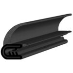 Black EPDM Door Profile