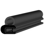 Black EPDM Door Profile
