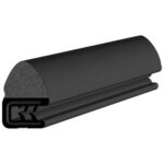 Black EPDM Door Profile