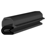 Black EPDM Door Profile