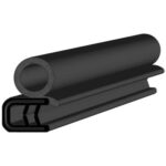 Black EPDM Door Profile