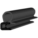 Black EPDM Door Profile