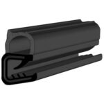 Black EPDM Door Profile