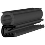 Black EPDM Door Profile