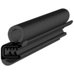 Black EPDM Door Profile