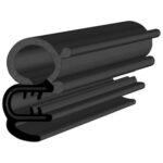 Black EPDM Door Profile