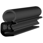 Black EPDM Door Profile