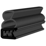 Black EPDM Door Profile