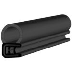 Black EPDM Door Profile