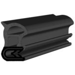 Black EPDM Door Profile