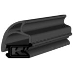 Black EPDM Door Profile