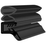 Black EPDM Door Profile