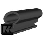 Black EPDM Door Profile