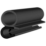 Black EPDM Door Profile