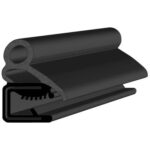Black EPDM Door Profile