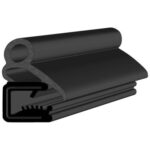 Black EPDM Door Profile