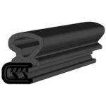 Black EPDM Door Profile