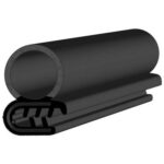 Black EPDM Door Profile