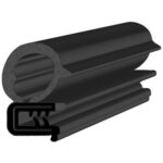 Black EPDM Door Profile