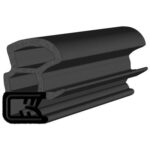 Black EPDM Door Profile