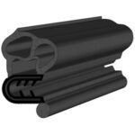 Black EPDM Door Profile