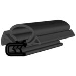 Black EPDM Door Profile