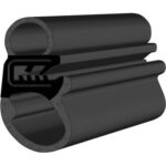 Black EPDM Door Profile