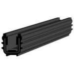 Black EPDM Glass run channel profile