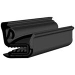 Black EPDM Glass run channel profile