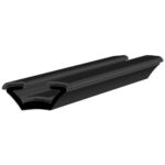 Black EPDM Glass run channel profile