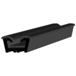 Black EPDM Glass Run Channel Profile