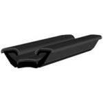 Black EPDM Glass run channel profile